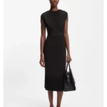 Stretch-jersey dress with waistband detail