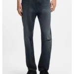 Regular-fit jeans in dark-blue denim