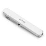 Tie clip with engraved logo