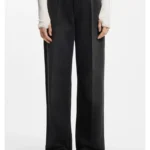 Boyfriend-fit jeans in grey rigid denim