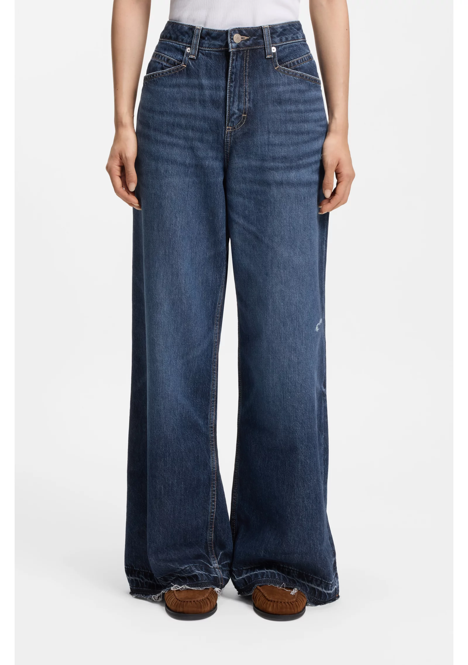 hbeu50552460_421_350 Relaxed-fit jeans in blue rigid denim - Image 1