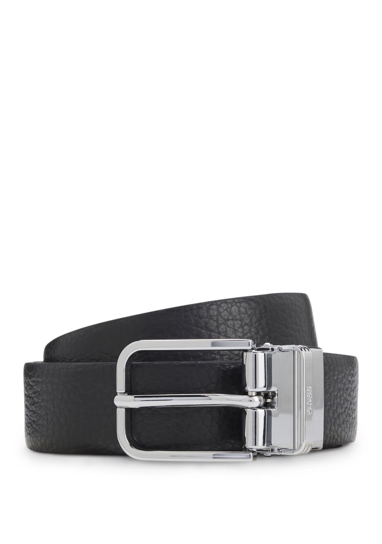 hbeu50553288_001_200 Italian-leather belt with logo keeper - Image 1
