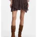 Printed skort with layered design