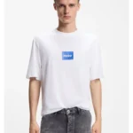 Cotton-jersey T-shirt with logo print
