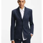 Regular-fit blazer with pinstripe