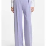 Pleat-front trousers with buckled belt