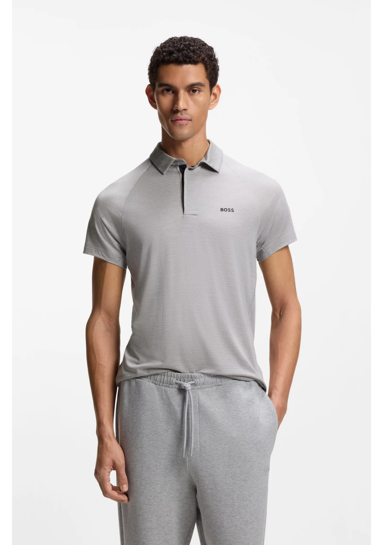 hbeu50554647_063_350 Active slim-fit polo shirt with thermoregulating performance - Image 1