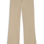 Slim-fit trousers with flared leg