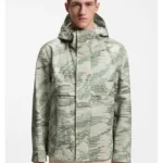 Relaxed-fit water-repellent jacket in printed ripstop fabric