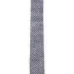 Patterned tie in cotton and wool