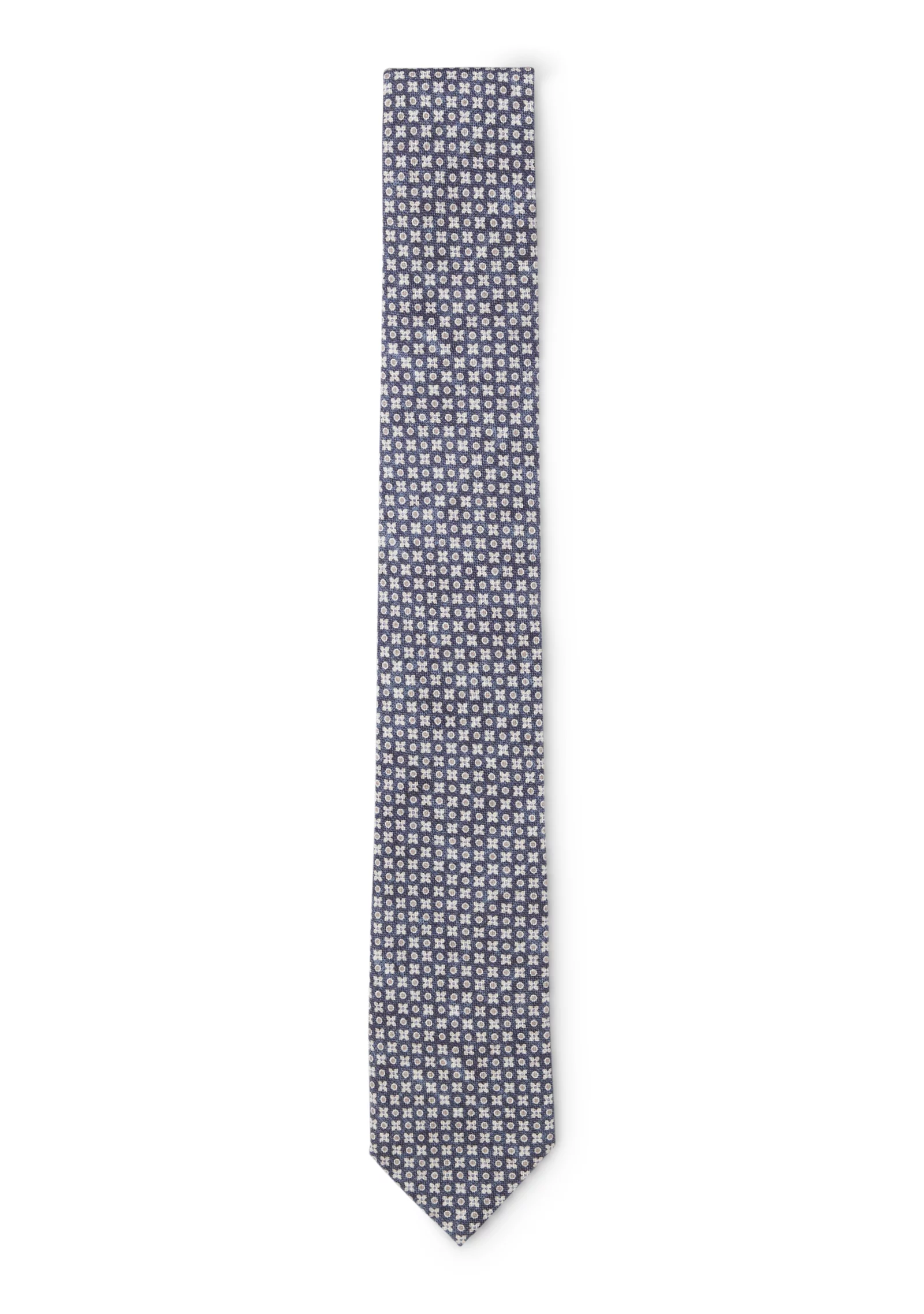hbeu50556278_404_200 Patterned tie in cotton and wool - Image 1