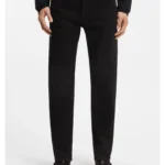 Year of the Horse Tapered-fit jeans in laser-patterned black denim