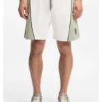 Cotton-blend shorts with embroidered logo artwork