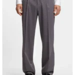 Modern-fit trousers in pin-check stretch fabric