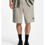 Relaxed-fit shorts with houndstooth pattern