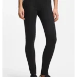 Seam-detail leggings in Punto Milano jersey