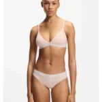 Stretch-cotton briefs with repeat logos