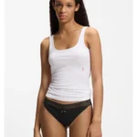 Three-pack of stretch-cotton briefs with lace trim