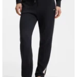 Tapered-fit tracksuit bottoms with contrast inserts