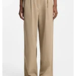 Straight-fit trousers with gold-tone carabiner chain