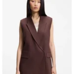 Relaxed-fit vest in a linen blend