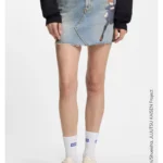 HUGO x Jujutsu Kaisen denim skirt with Nobara print