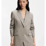 Regular-fit blazer in a wool blend