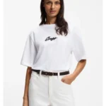 Cotton-jersey T-shirt with printed artwork