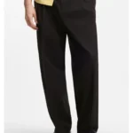 Modern-fit trousers in stretch-cotton seersucker