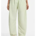 Balloon-leg trousers with elasticated waist