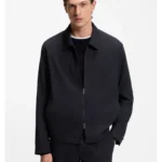 Packable relaxed-fit overshirt in a washable wool blend