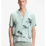 Regular-fit shirt with maxi print