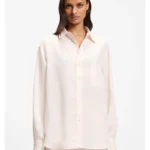 Relaxed-fit blouse with chest pocket