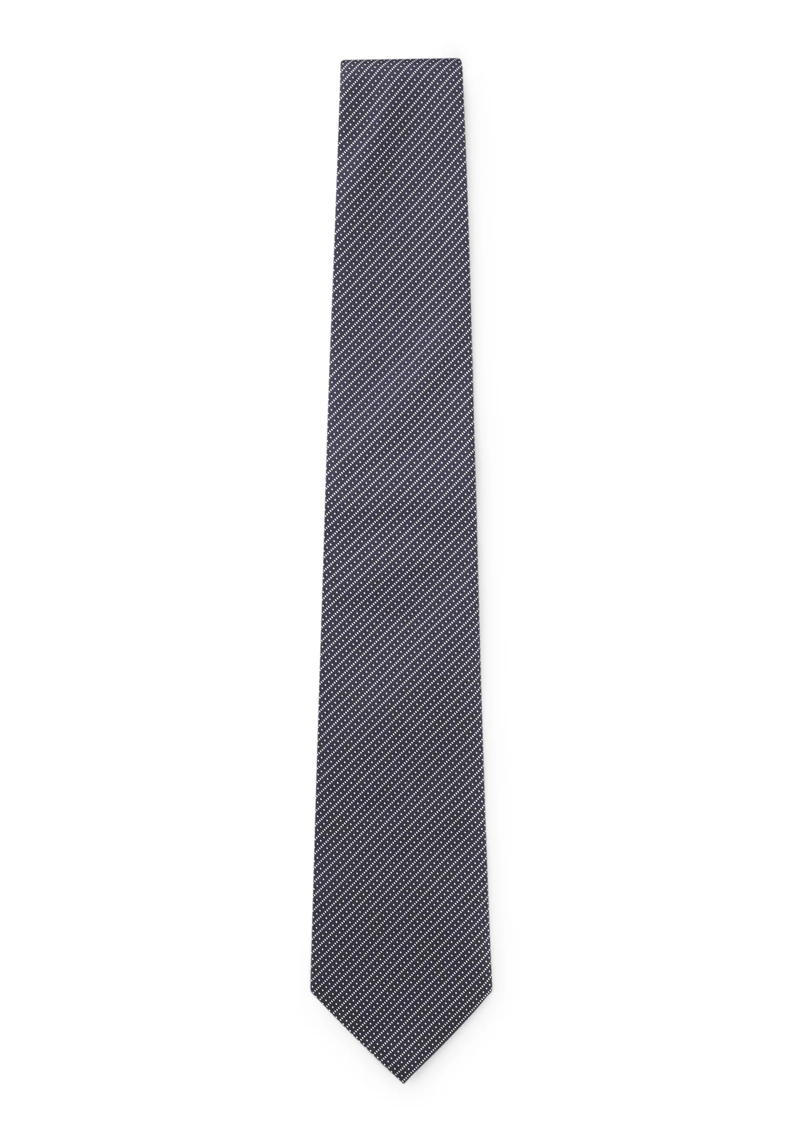 hbeu50561018_404_200 Diagonal-stripe tie in Italian-made silk jacquard - Image 1