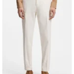 Tapered-fit trousers in easy-iron stretch-cotton poplin