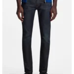 Extra-slim-fit jeans in dark-blue stretch denim