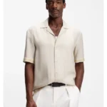 Relaxed-fit shirt with mosaic print
