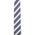 Diagonal-stripe tie in linen-silk jacquard