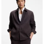 Relaxed-fit overshirt in washable Tech Linen