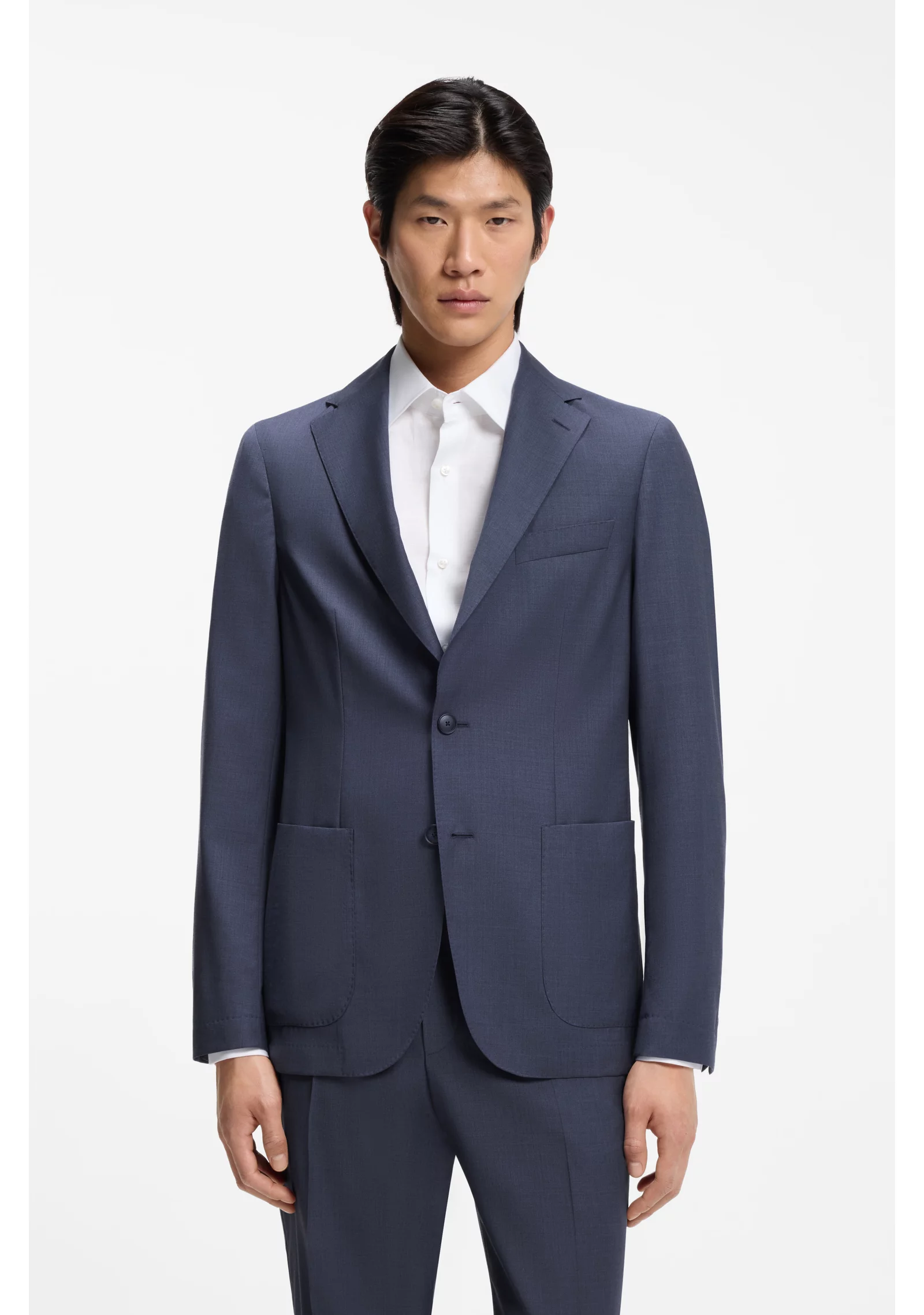 hbeu50561991_466_350 Slim-fit suit jacket in washable AirWool - Image 1