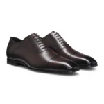 BOSS BY BECKHAM cap-toe Oxford shoes in leather