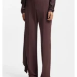 High-rise cigarette trousers in a virgin-wool blend