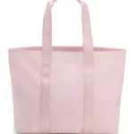 Cotton-canvas tote bag with logo straps