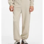 Relaxed-fit tracksuit bottoms in cotton with logo trim
