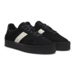 Suede trainers with side stripe