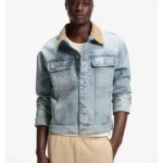 Relaxed-fit cotton jacket with corduroy collar