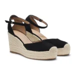 Suede espadrilles with wedge sole