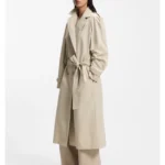 Regular-fit trench coat in stretch cotton