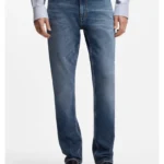 Slim-fit jeans in blue stretch denim