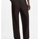 BOSS BY BECKHAM pleat-front trousers in cotton